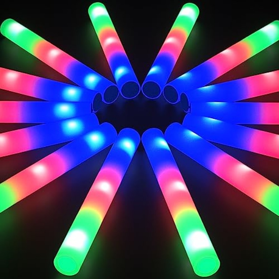 Flashing Led Foam Sticks Party - عصي إضاءة رغوية مضيئة بالجملة، عصي