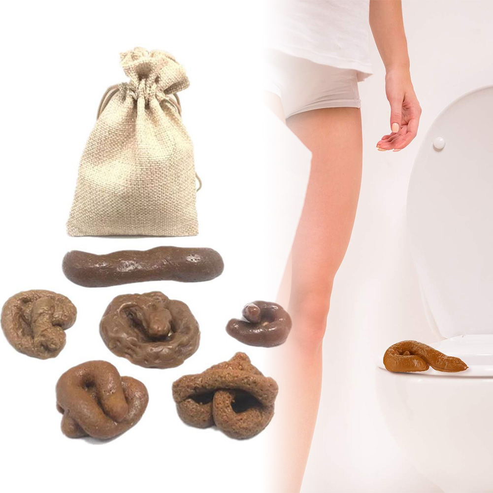 Fake Poop Gag Gift - 6 قطعة/المجموعة أنبوب المزحة لعبة أشكال