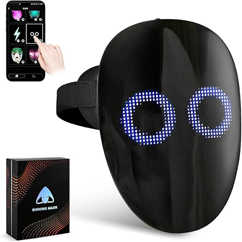 Led Purge Mask Halloween - قناع LED مع مستشعر إيماءات التعرف