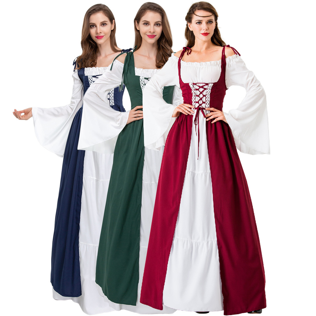 Medieval Renaissance Dress Women - سيدة القرون الوسطى فستان الأميرة عصر