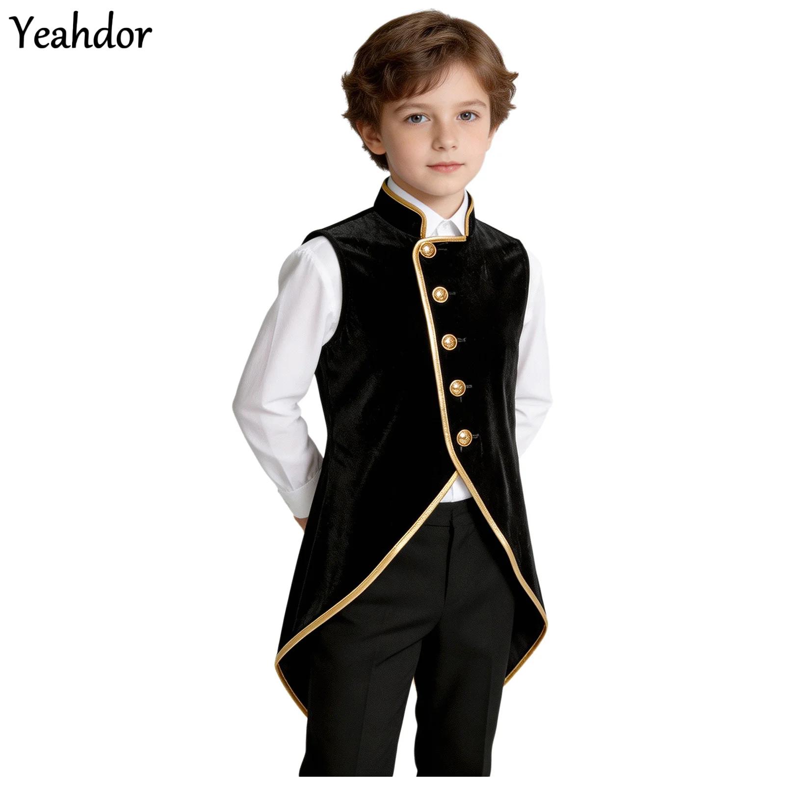 Costumes - سترة ذيلية مخملية للرجال بتصميم عتيق
