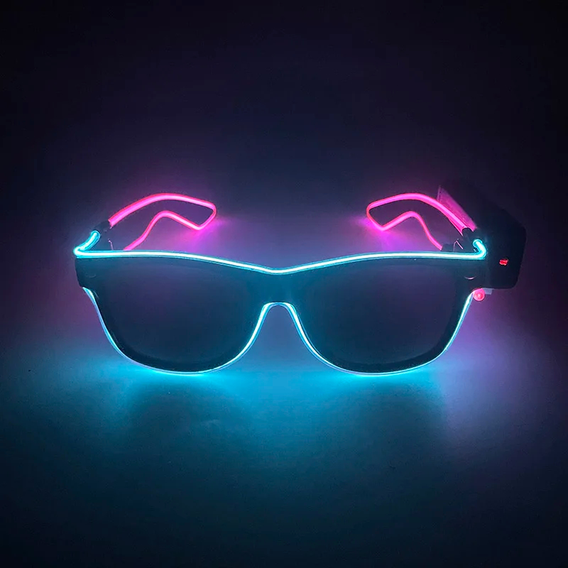 Glow In The Dark Party Glasses - نظارات لاسلكية جديدة رائعة مضيئة بإضاءة