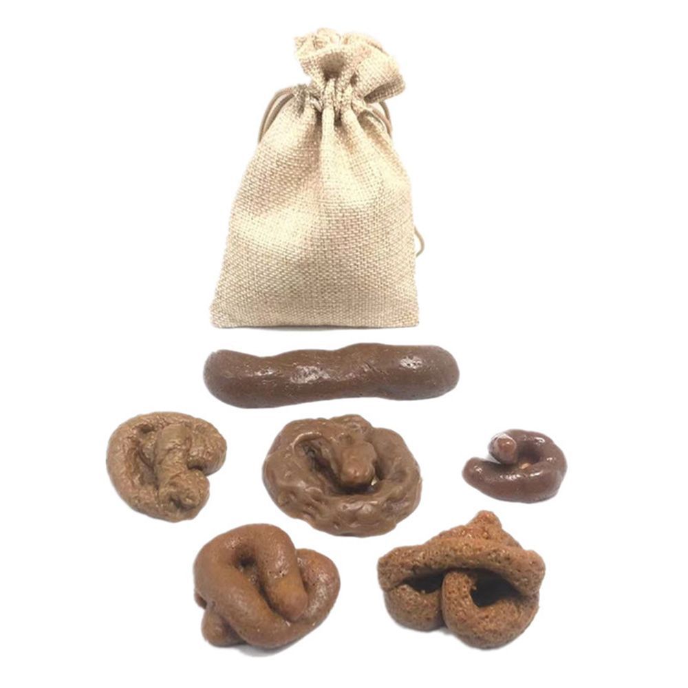 Fake Poop Gag Gift - 6 قطع من مخلفات البراز المزيفة