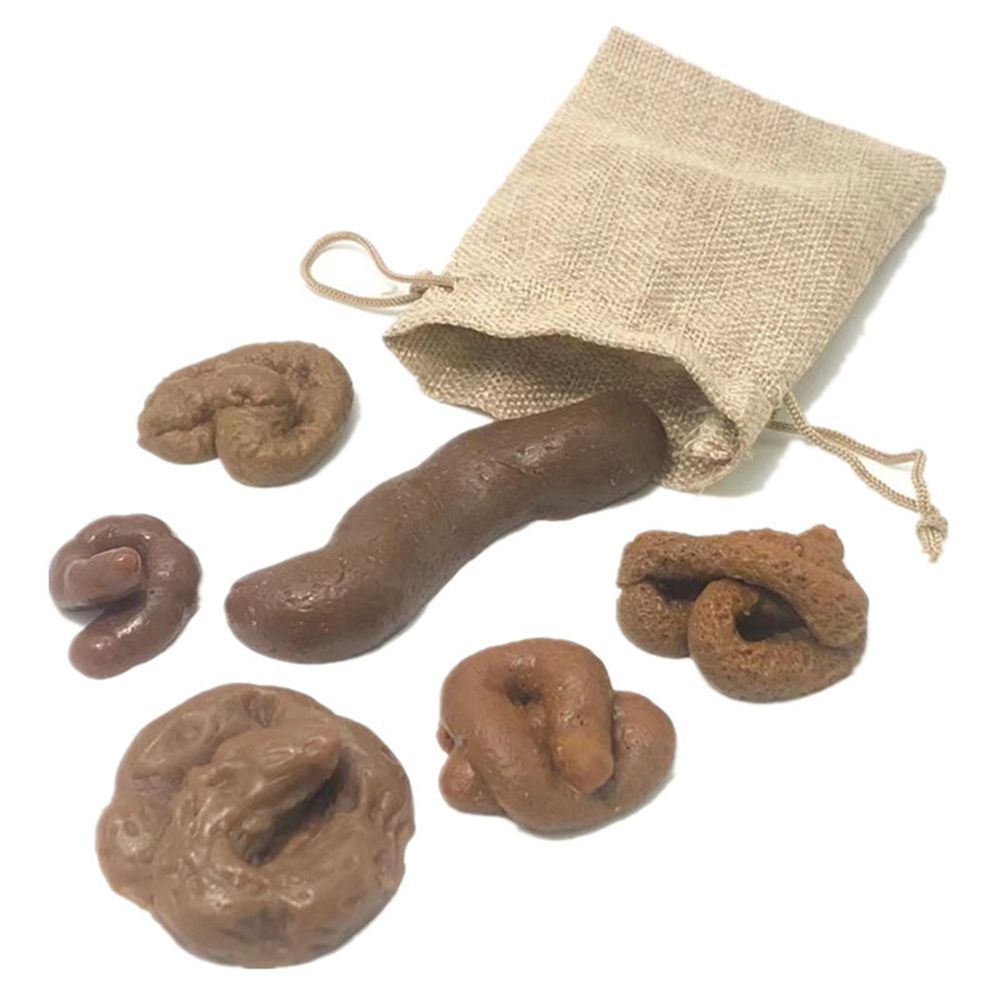 Fake Poop Gag Gift - 6 قطعة أداة نكتة إسحق كذبة