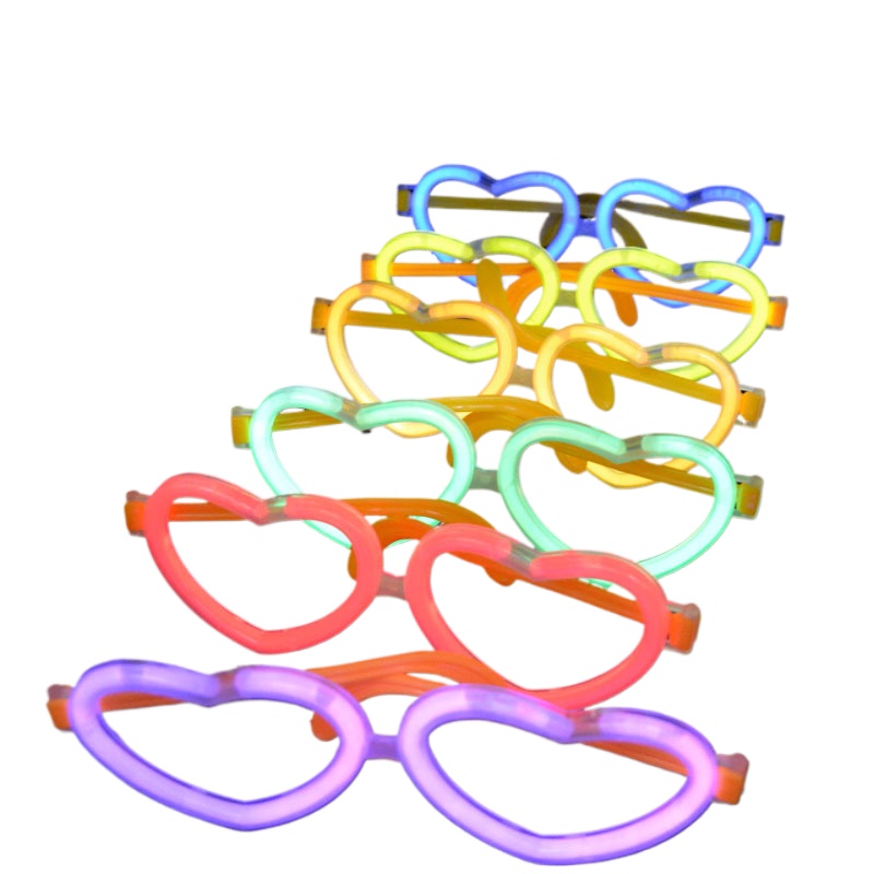 Glow In The Dark Party Glasses - 20 مجموعة من نظارات الحفلات المضيئة