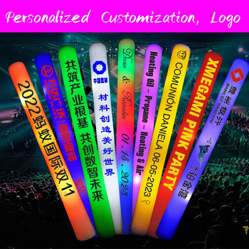 Flashing Led Foam Sticks Party - 30 عصا إسفنجية مضيئة بتقنية LED،