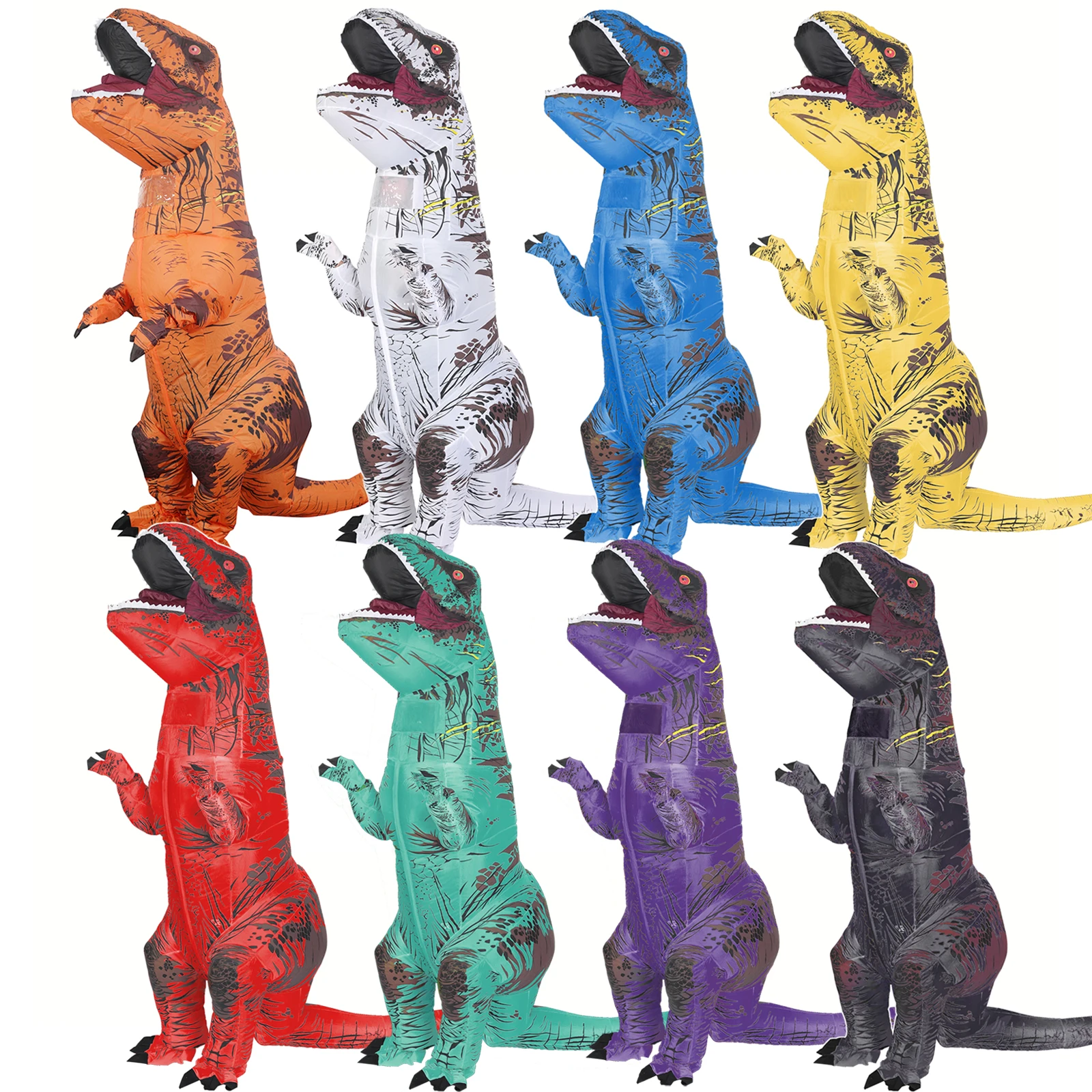 Inflatable Dinosaur Costume Adult - Tyrannosaurus نفخ ديناصور زي T-rex للكبار