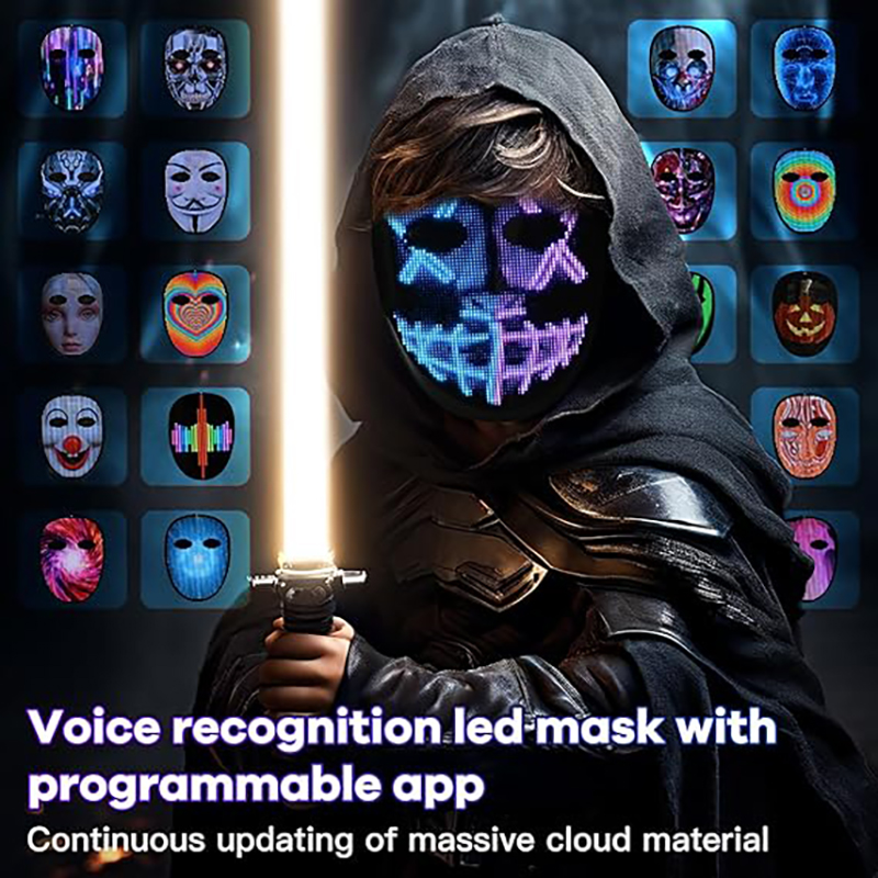 قناع LED مع مستشعر إيماءات الت - مراجعة Led Purge Mask Halloween وسعره