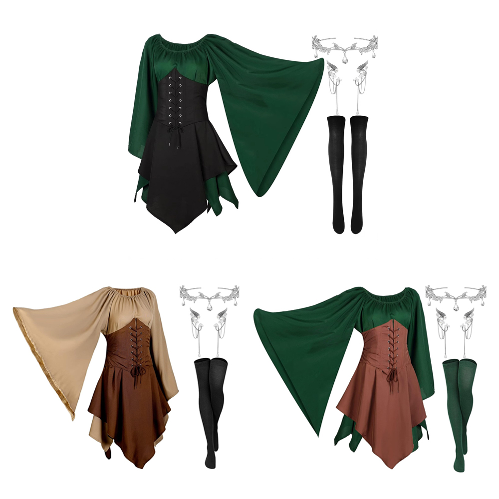 زي تنكري قزم القرون الوسطى للع - مراجعة Medieval Renaissance Dress Women وسعره