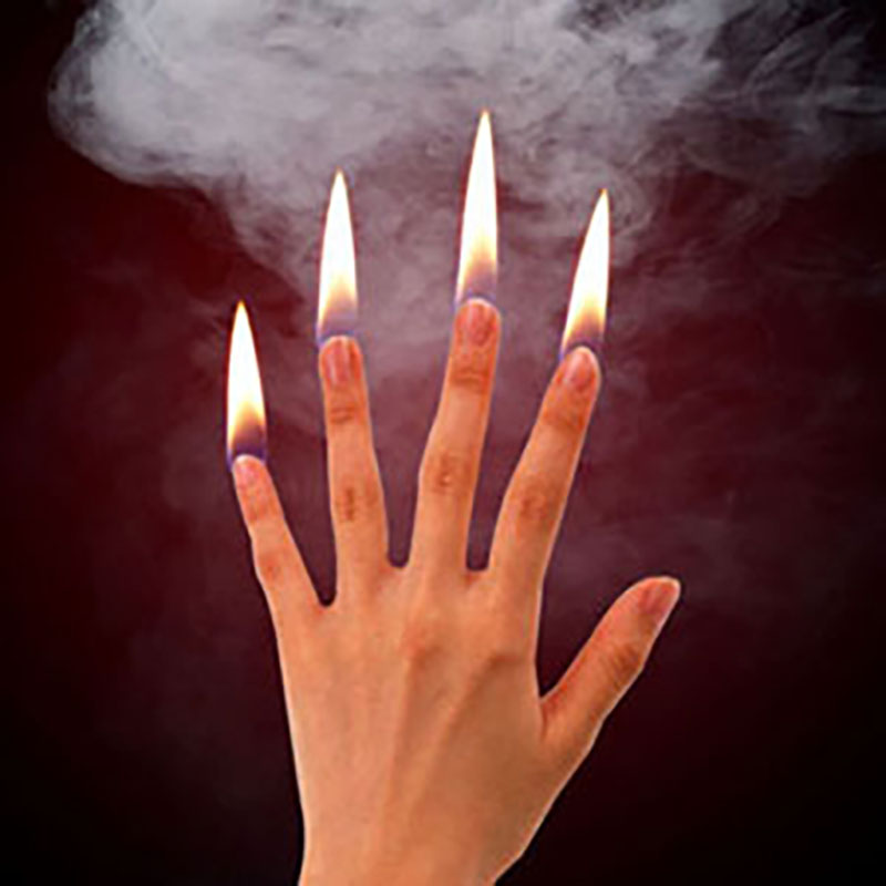 4 قطعة/المجموعة الاصبع النار ا - مراجعة Thumb Tip Magic Trick Set وسعره