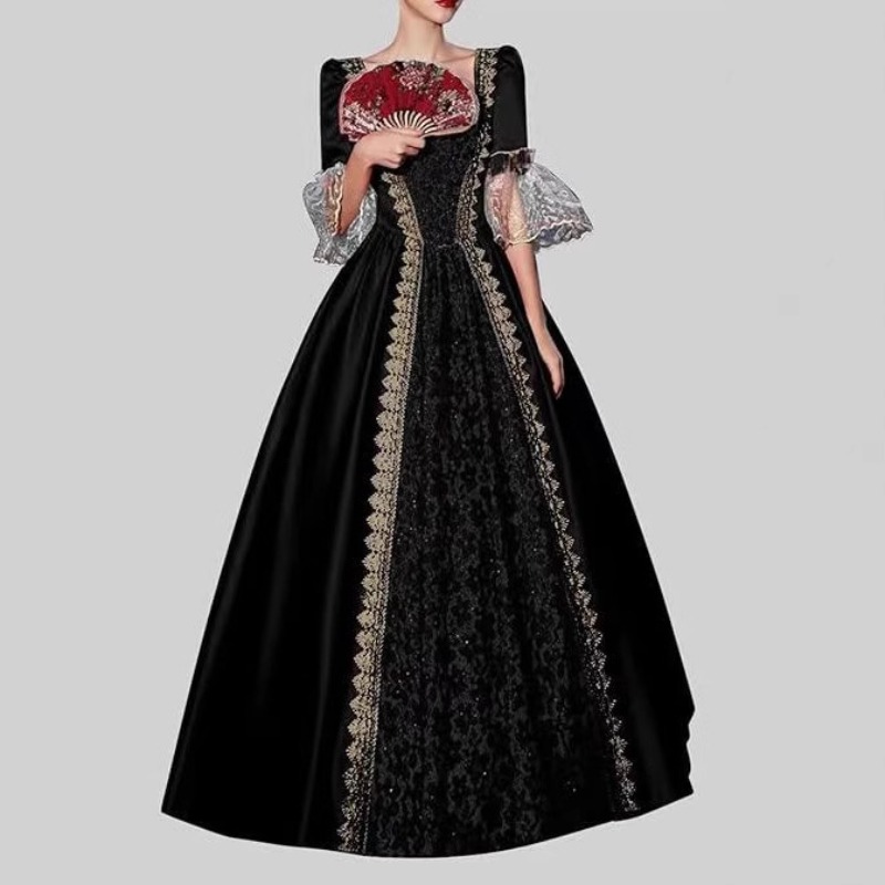 فستان نسائي جديد من طراز العصو - مراجعة Medieval Renaissance Dress Women وسعره