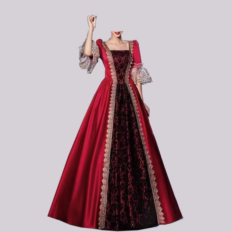 فستان نسائي جديد من طراز العصو - مراجعة Medieval Renaissance Dress Women وسعره