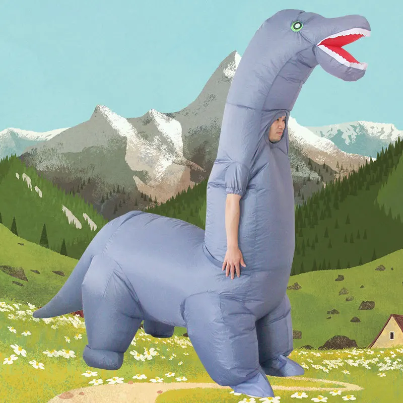 2024 جديد ديناصور قابل للنفخ ز - مراجعة Inflatable Dinosaur Costume Adult وسعره