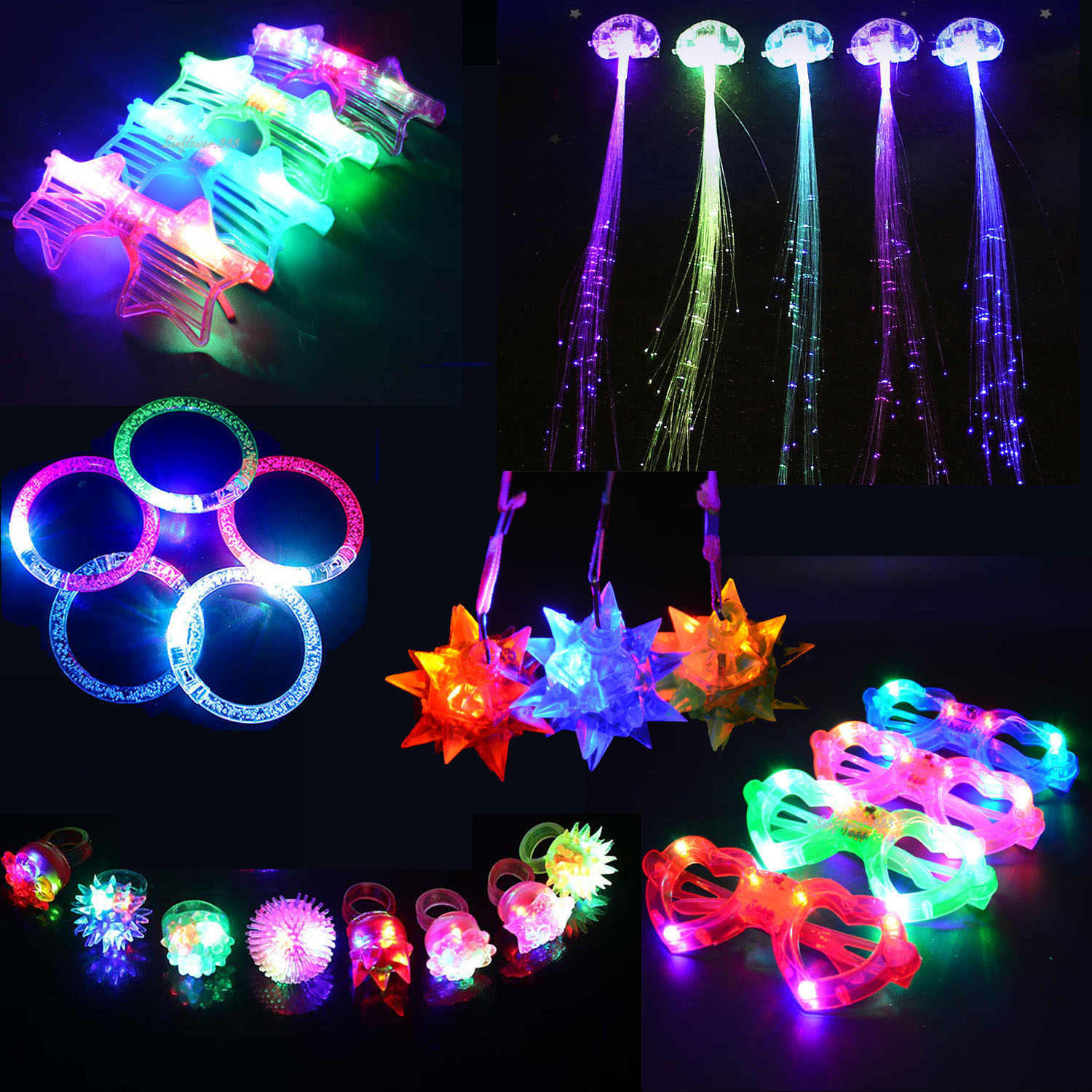 مجموعة ألعاب هدايا حفلات التوه - مراجعة Glow In The Dark Party Glasses وسعره