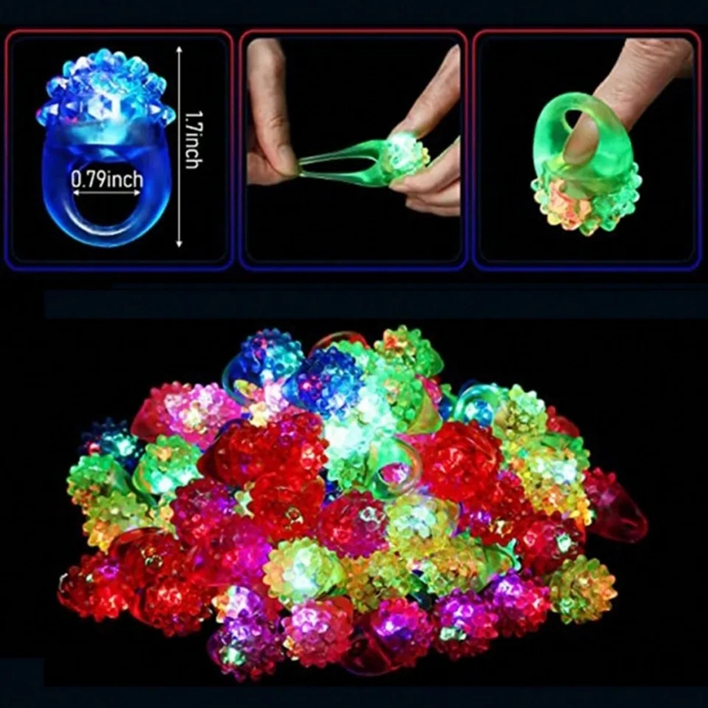 20/30/50 قطعة حلقات متوهجة مصب - مراجعة Glow In The Dark Party Glasses وسعره