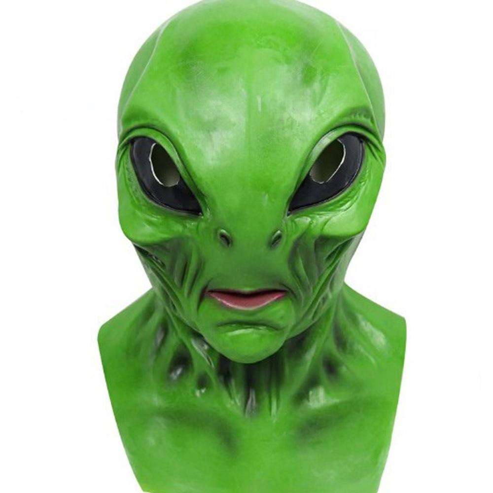 قناع الهالوين الغريب واقعي زين - مراجعة Latex Alien Mask Realistic وسعره