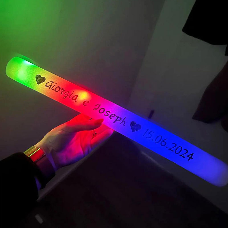 30 عصا إسفنجية مضيئة بتقنية LE - مراجعة Flashing Led Foam Sticks Party وسعره