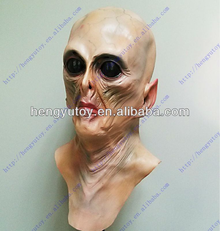قناع كائن فضائي فاخر من اللاتك - مراجعة Latex Alien Mask Realistic وسعره