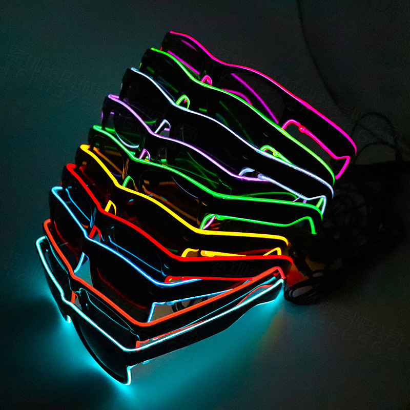 1 قطعة وامض EL سلك Led نظارات  - مراجعة Glow In The Dark Party Glasses وسعره
